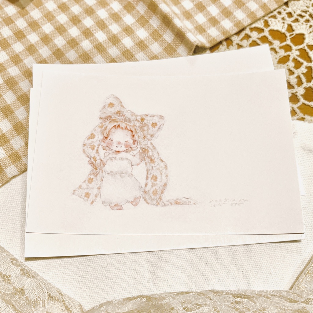 うらたらた-ポストカード-あこがれリボン