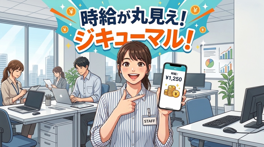時給が丸見え！ジキューマル！