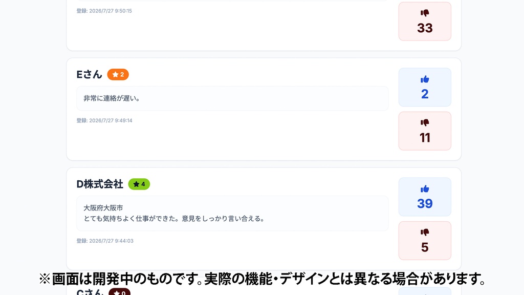 「相手を見極める!ジャッジ侍」取引先・人間関係の見極めツール