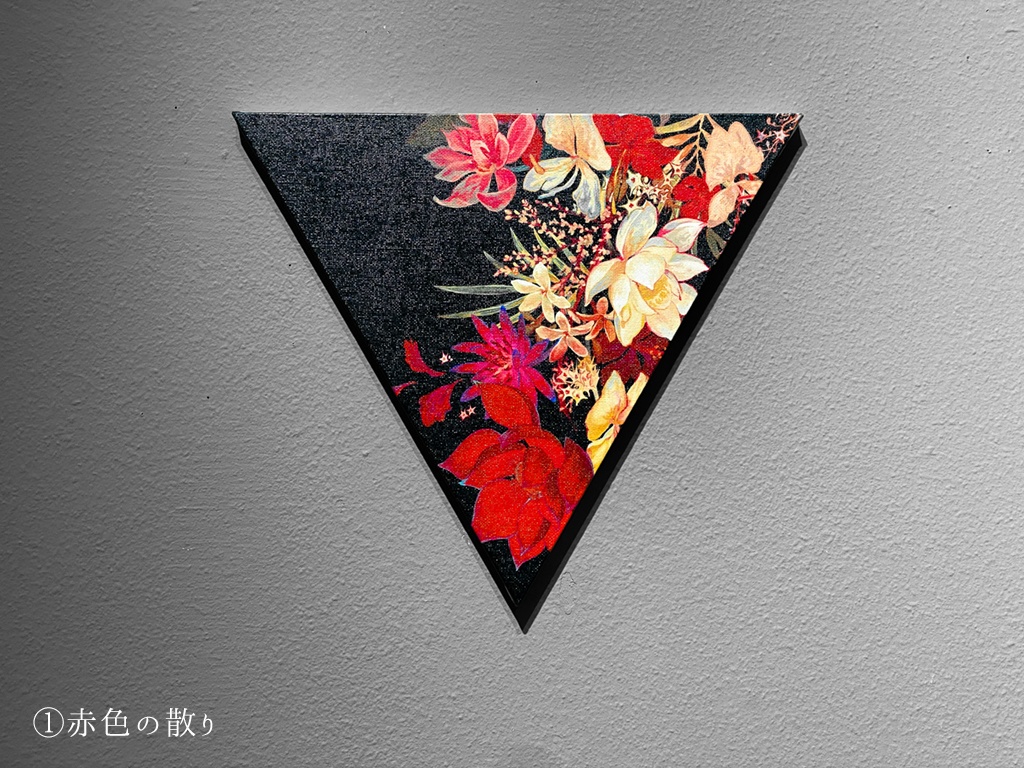 【南牧村】キャンバスアート 数の花