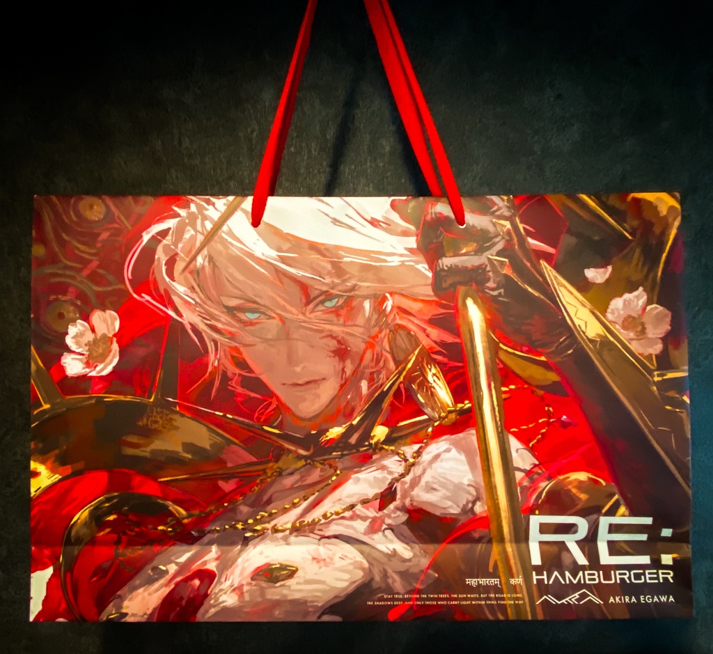 本日ラスト！コラボ！手書きカモフラ垂れリメ缶ダメージデニムビッグサボちゃん手榴弾 C106】デカい紙袋 - Re:Hamburger - BOOTH