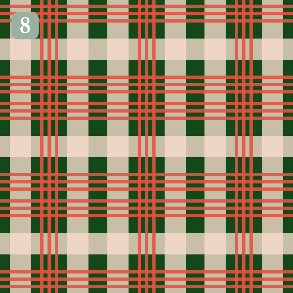 【12柄セット】クリスマス シームレスパターン|デジタルペーパー素材 PNG