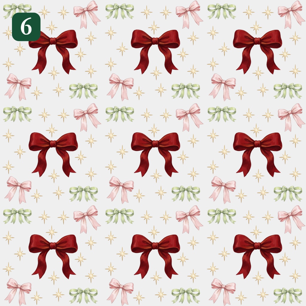【12柄セット】クリスマス シームレスパターン|デジタルペーパー素材 PNG