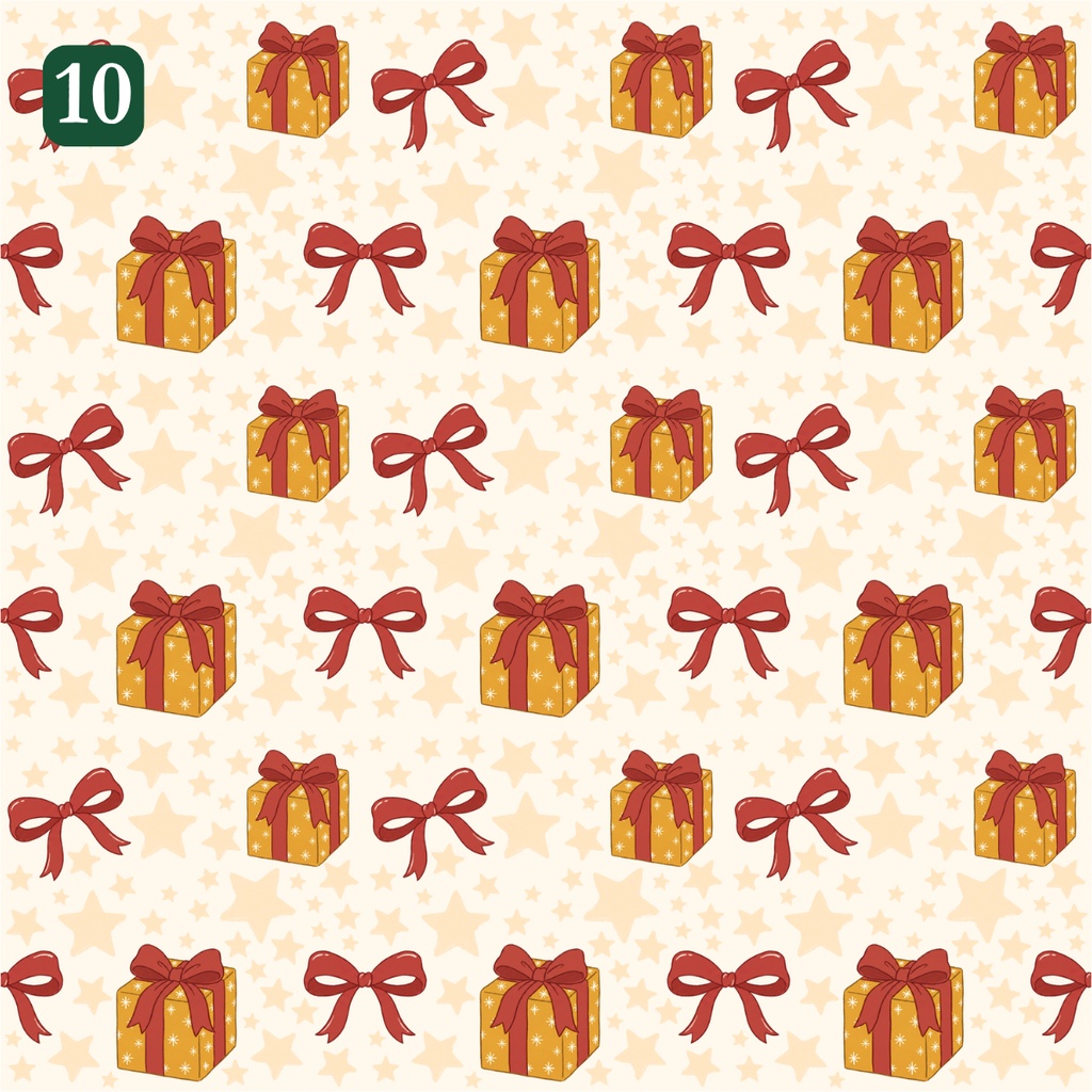 【12柄セット】クリスマス シームレスパターン|デジタルペーパー素材 PNG