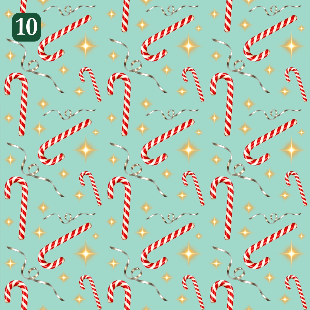 【12柄セット】クリスマス シームレスパターン|デジタルペーパー素材 PNG