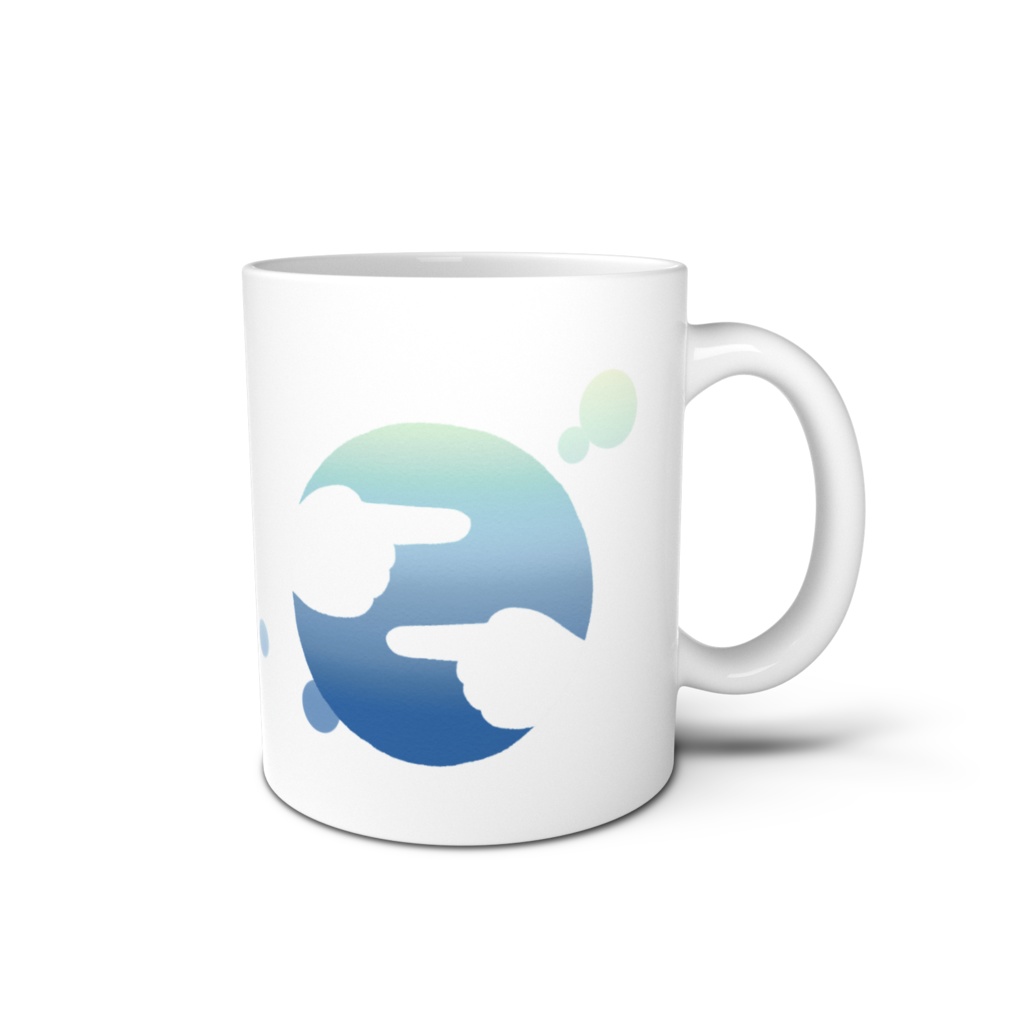 【マグカップ】手話/あお