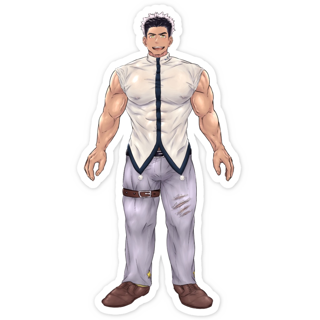 むきむきアーム★とらまステッカー