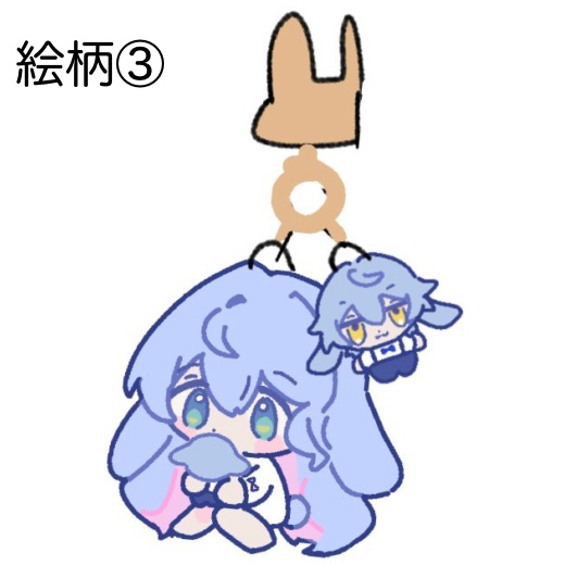 兄妹うさぎアクキー