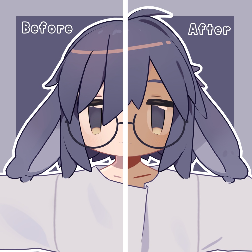 【無料あり】うささきさんの褐色・色白テクスチャ【うささき対応】