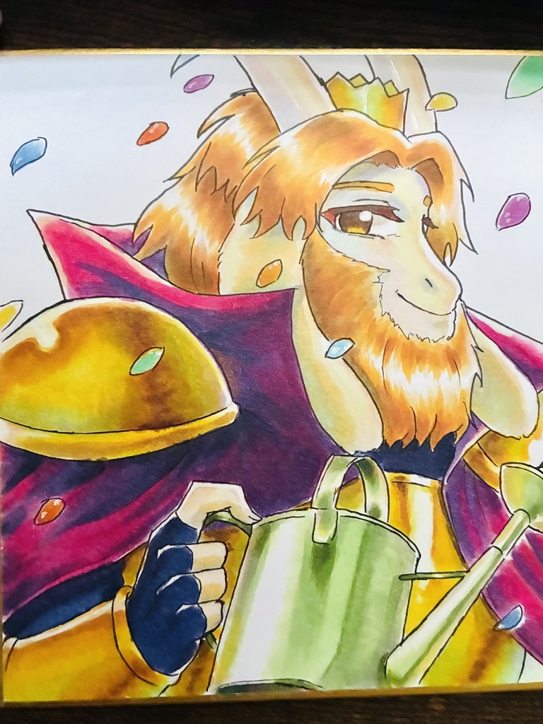 アズゴアのコピック色紙イラスト