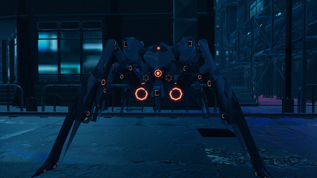 VRChat向け3Dモデル【多脚型戦闘用ドローン「LocustVer2」】