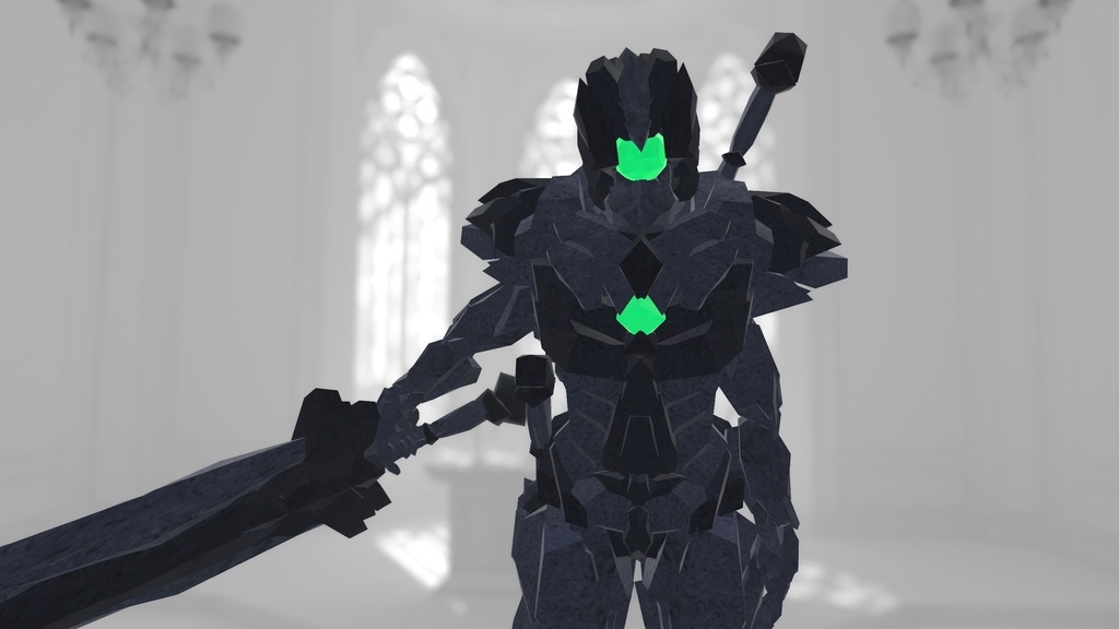 【Quest対応】VRC想定3Dモデル「GolemKnight」