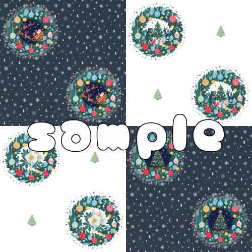 0002クリスマス柄デザインペーパー