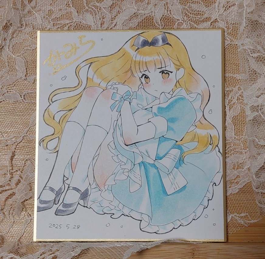 ミニ色紙■アリス