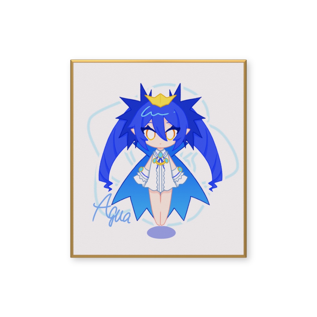 アクア ミニ色紙