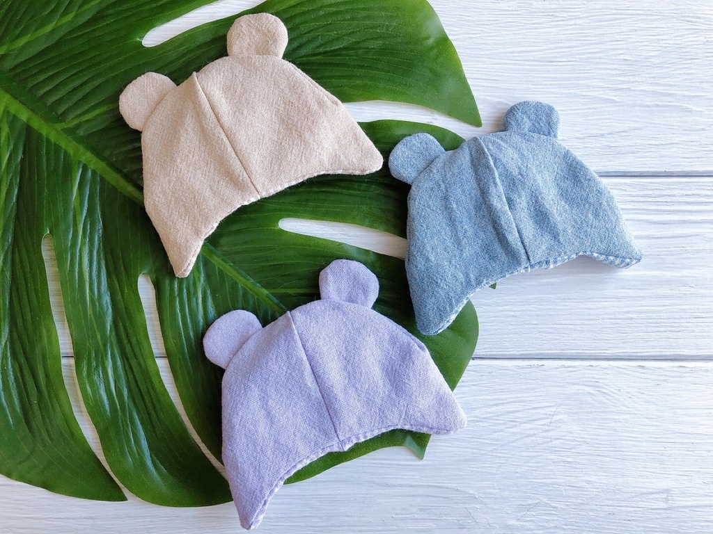 くまみみ帽子 チェック