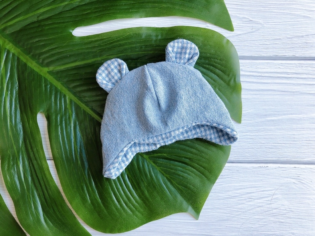 くまみみ帽子 チェック