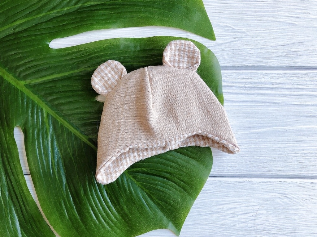 くまみみ帽子 チェック