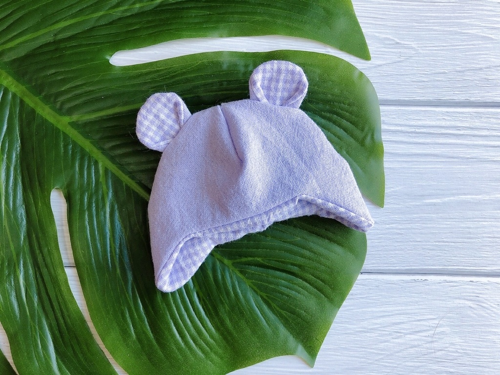 くまみみ帽子 チェック