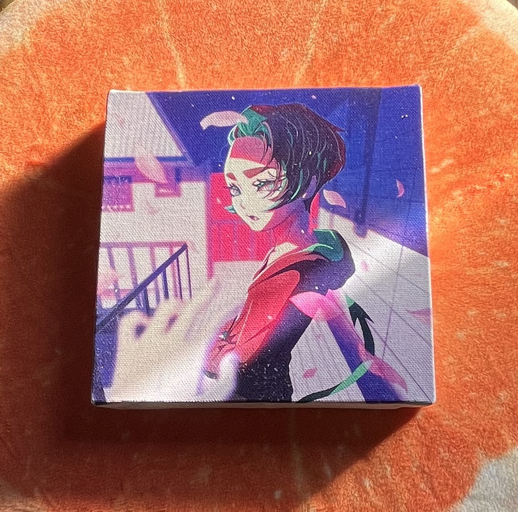 創作イラストミニキャンバスパネル『明け方』