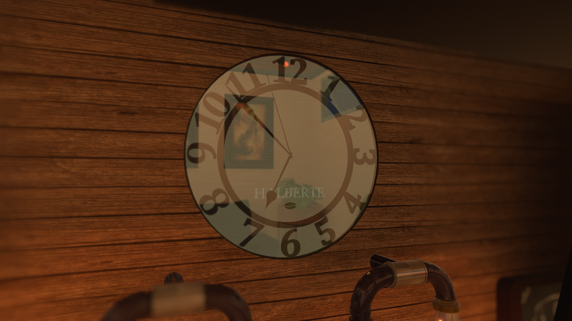 モダンな時計　modern clock