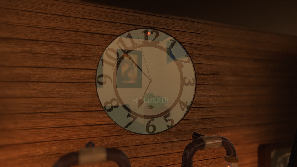 モダンな時計　modern clock