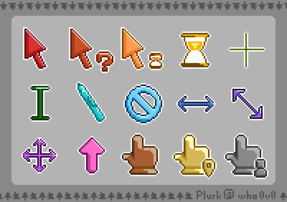 Simple cursor(32x 45color)