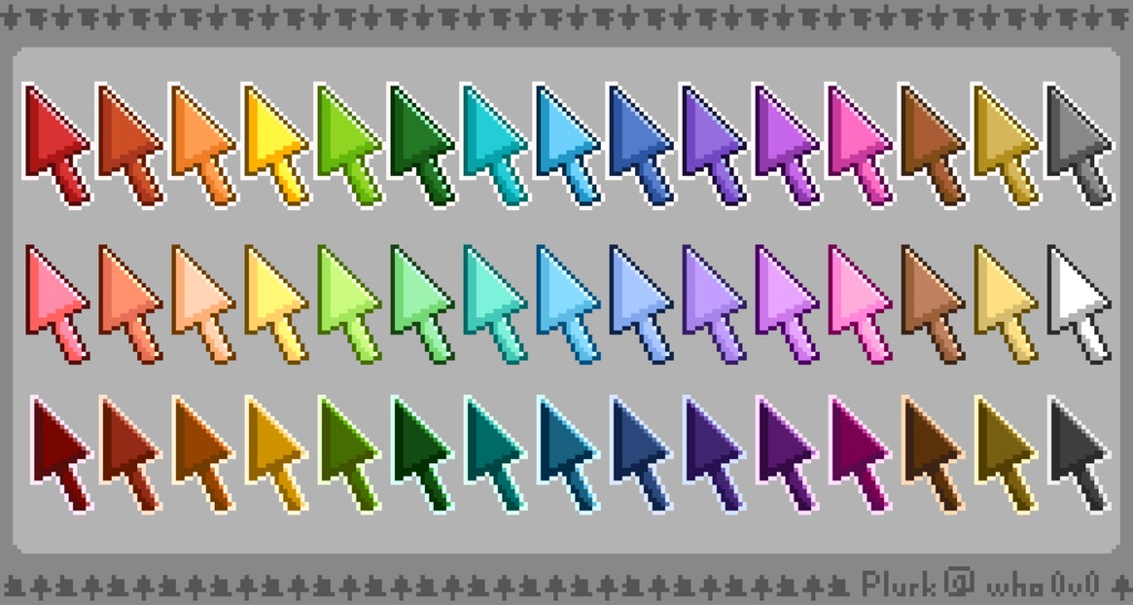 Simple cursor(32x 45color)