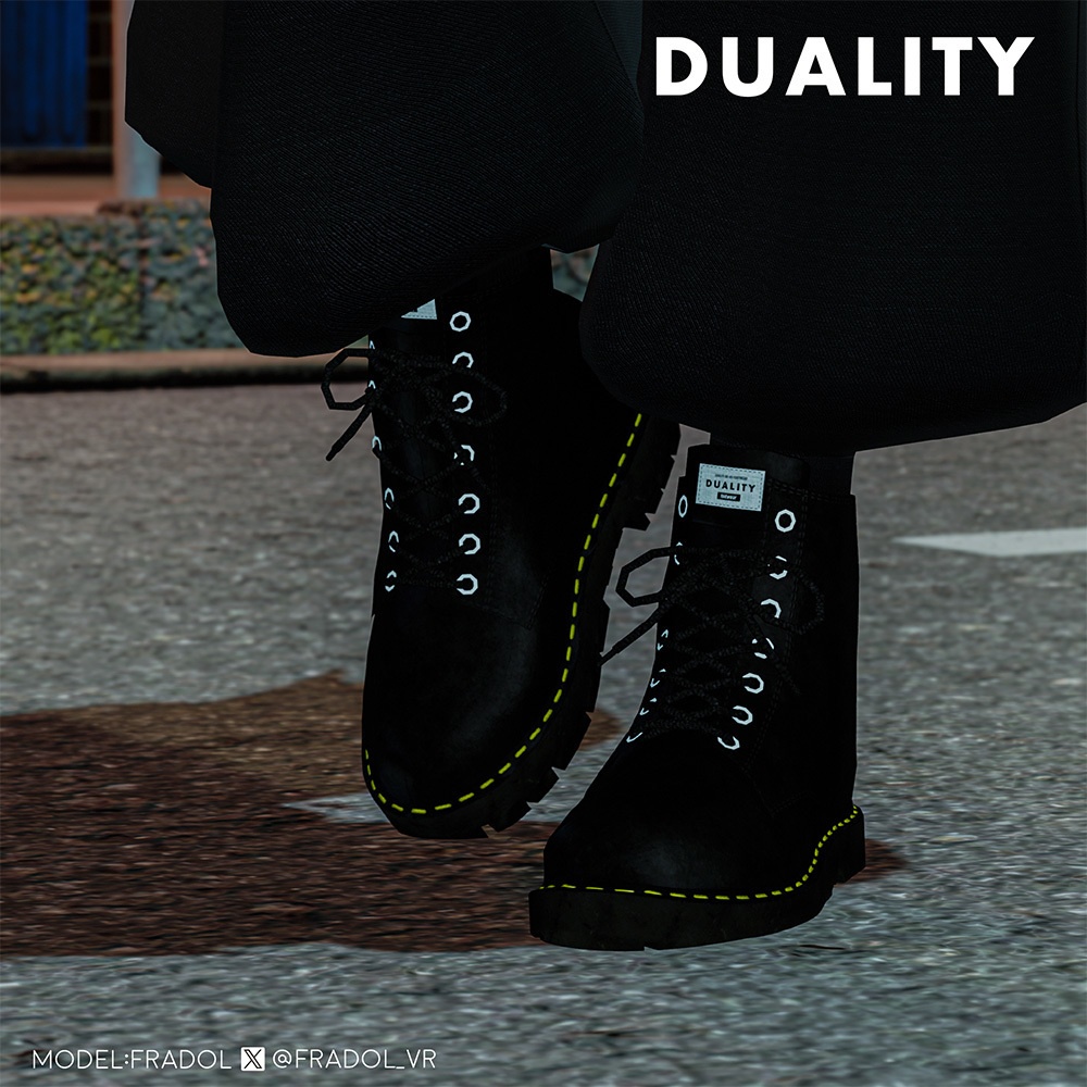 【ブーツ】HIGH-SOLE BOOTS【VRC】#duality_booth