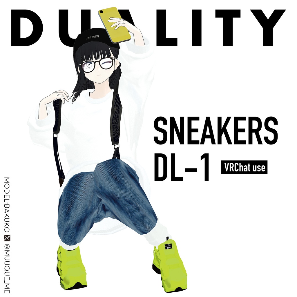 【スニーカー】SNEAKERS DL-1【VRC】#duality_booth