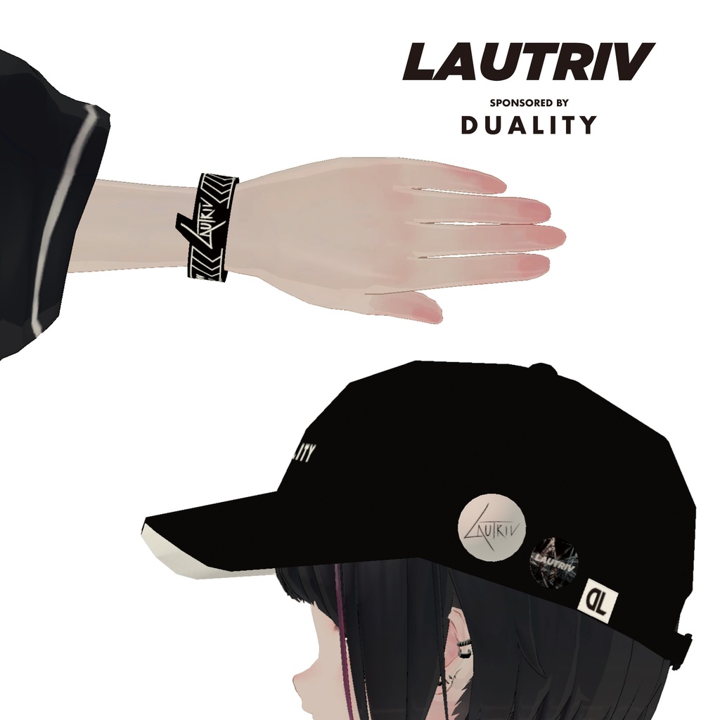 【LAUTRIV】ラバーバンド・缶バッジ 【無料】#duality_booth