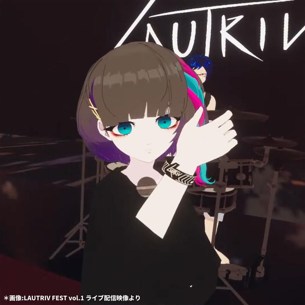 【LAUTRIV】ラバーバンド・缶バッジ 【無料】#duality_booth