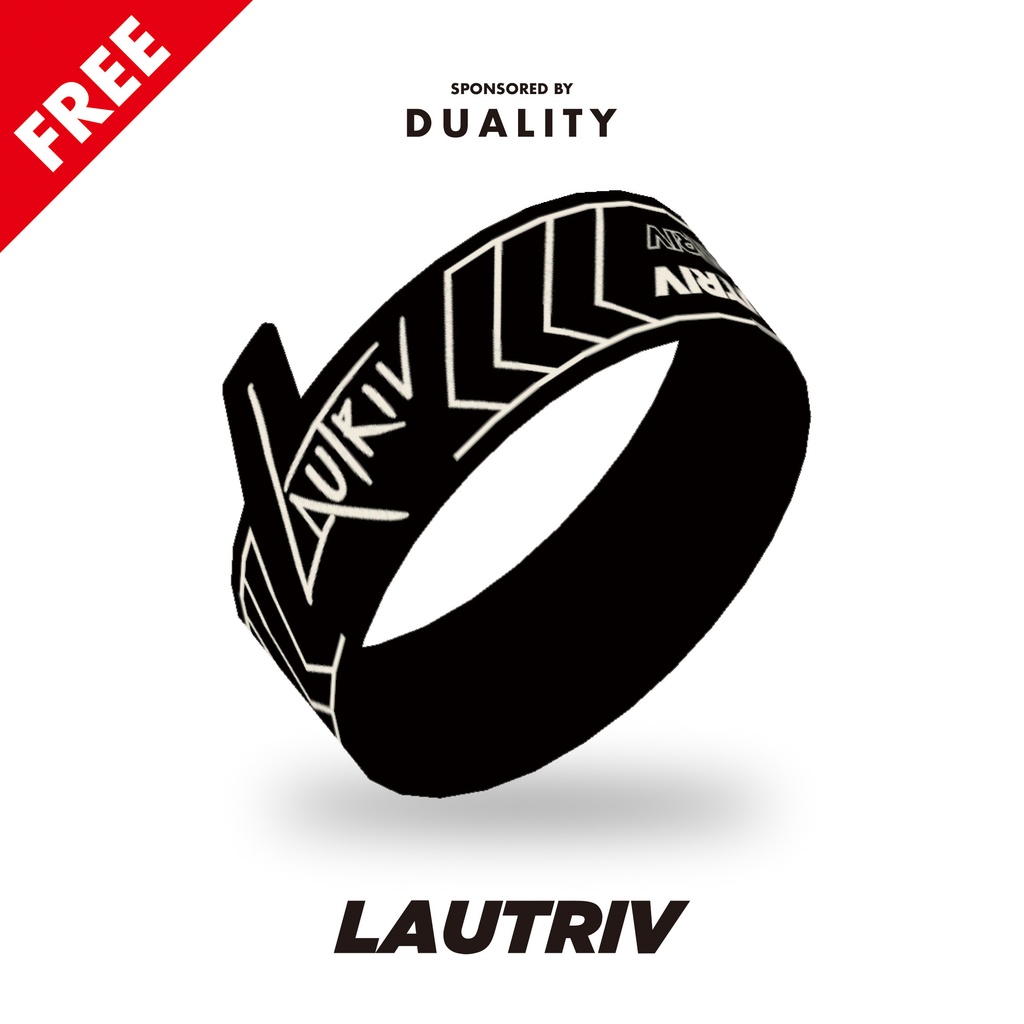 【LAUTRIV】ラバーバンド・缶バッジ 【無料】#duality_booth