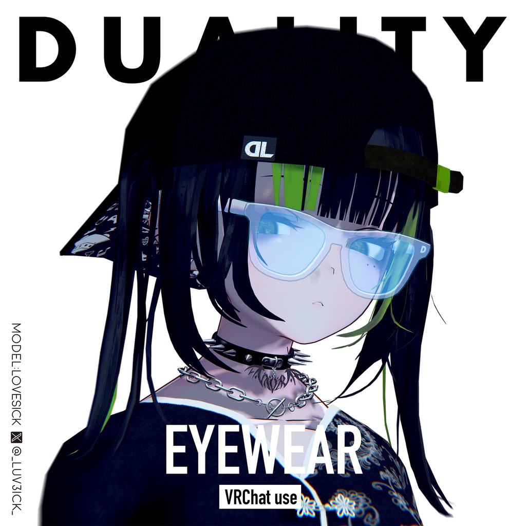 【眼鏡・サングラス】EYEWEAR 【VRC】#duality_booth