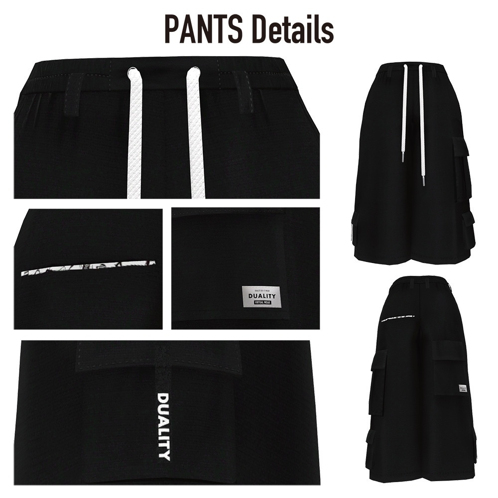 【ハーフパンツ】CARGO HALF PANTS【7アバター対応】#duality_booth