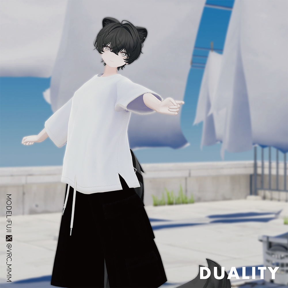 【ハーフパンツ】CARGO HALF PANTS【7アバター対応】#duality_booth