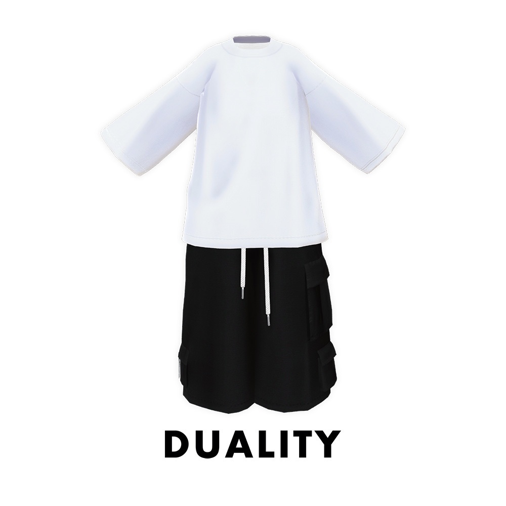 【ハーフパンツ】CARGO HALF PANTS【7アバター対応】#duality_booth