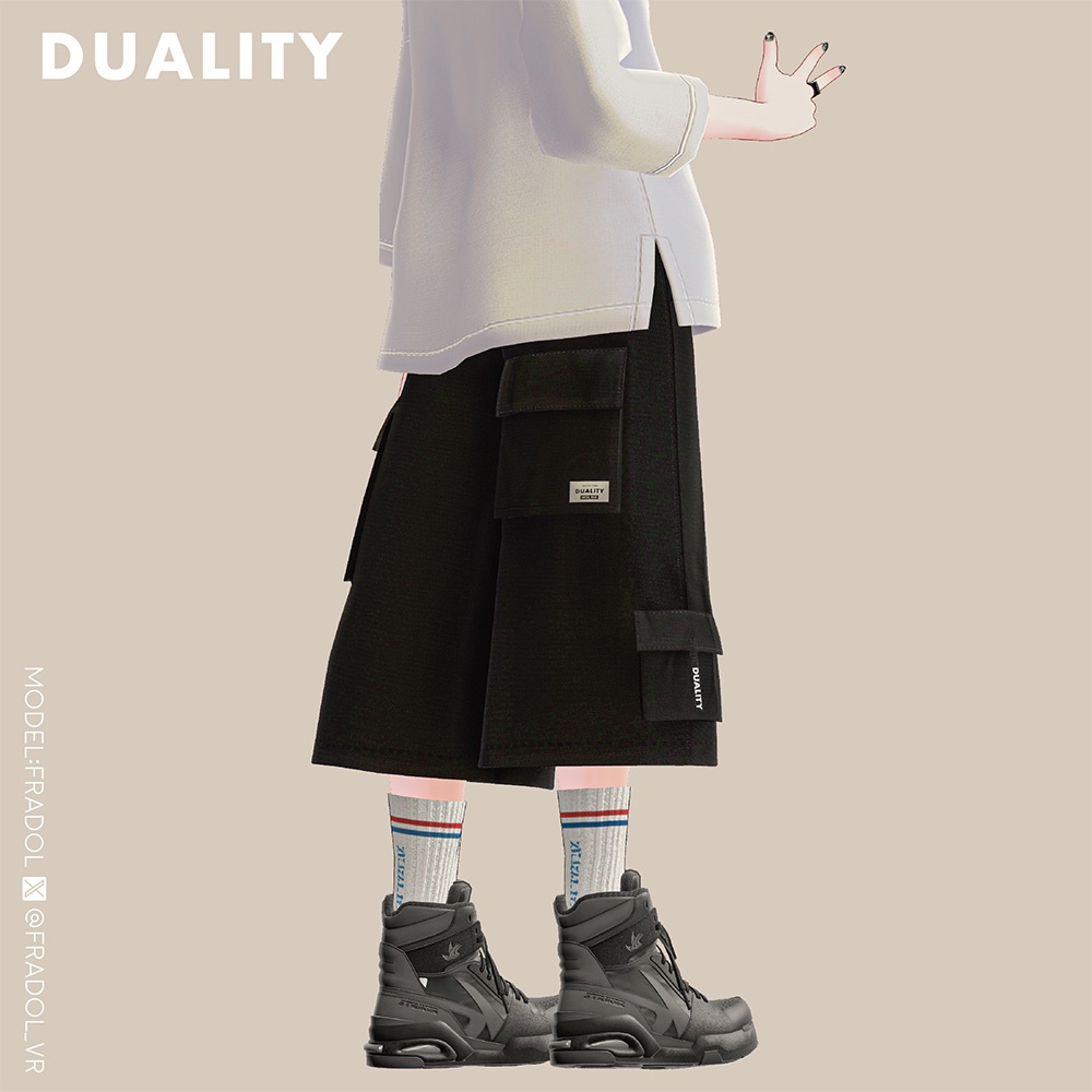 【ハーフパンツ】CARGO HALF PANTS【7アバター対応】#duality_booth