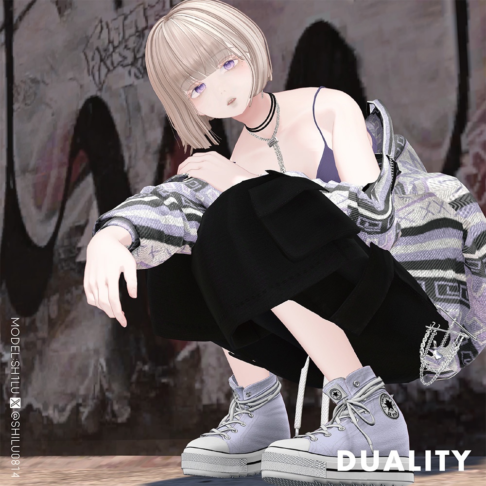 【ハーフパンツ】CARGO HALF PANTS【7アバター対応】#duality_booth