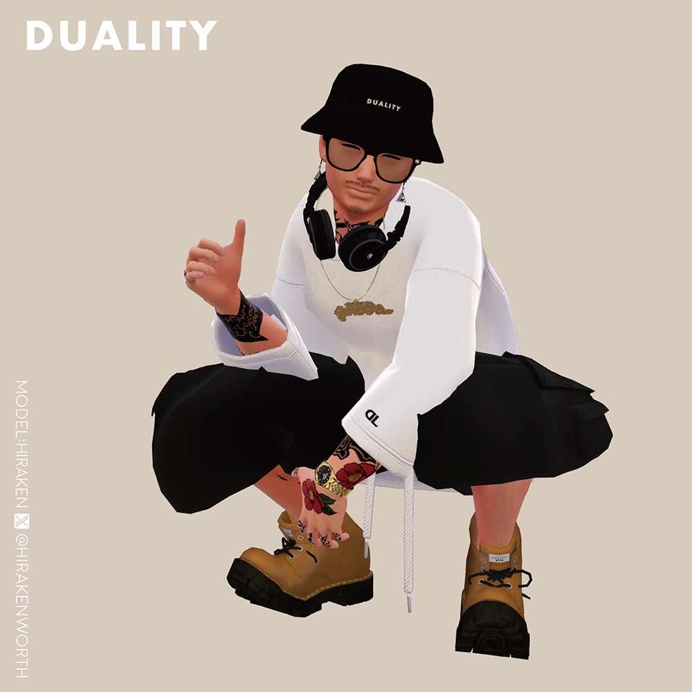 【ハーフパンツ】CARGO HALF PANTS【7アバター対応】#duality_booth