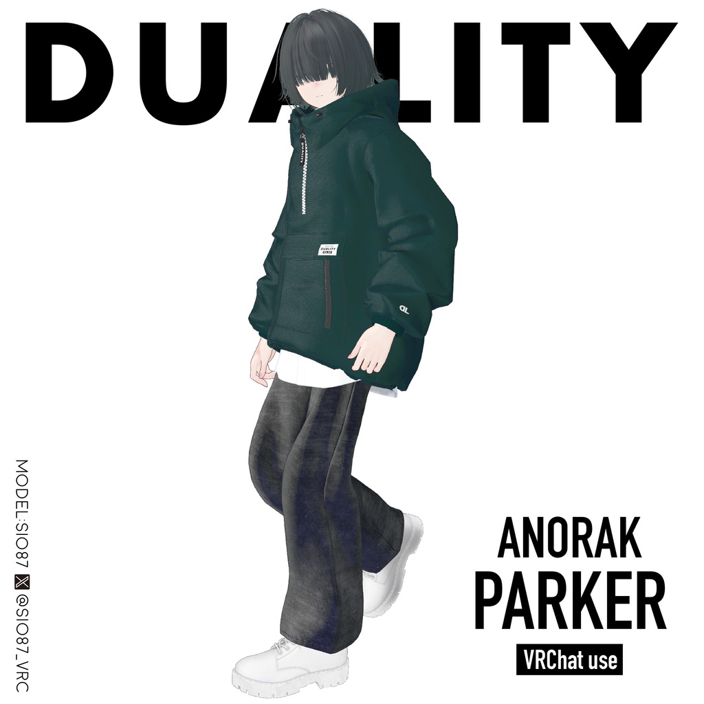 【アノラックパーカー】ANORAK PARKER【4アバター対応】#duality_booth
