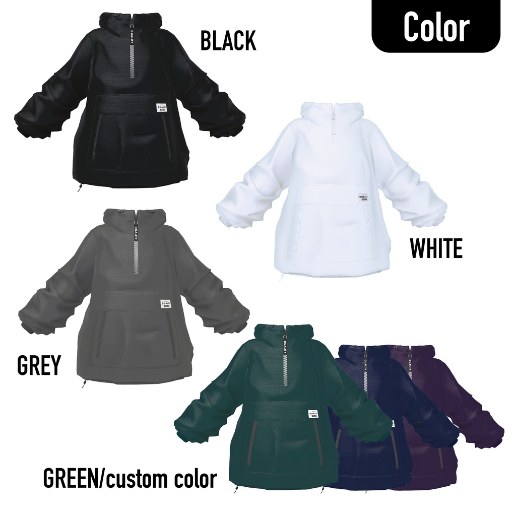 【アノラックパーカー】ANORAK PARKER【4アバター対応】#duality_booth