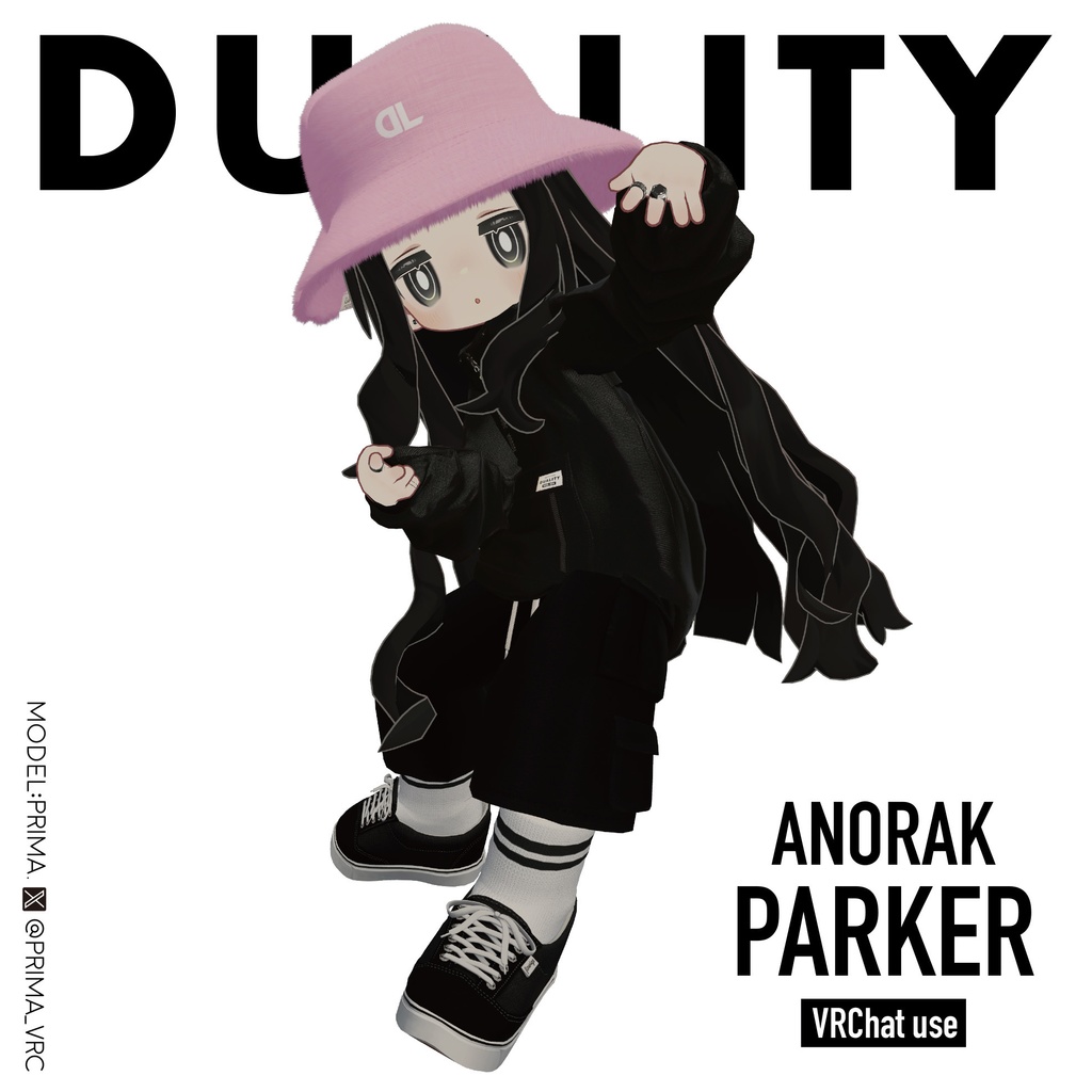 【アノラックパーカー】ANORAK PARKER【4アバター対応】#duality_booth