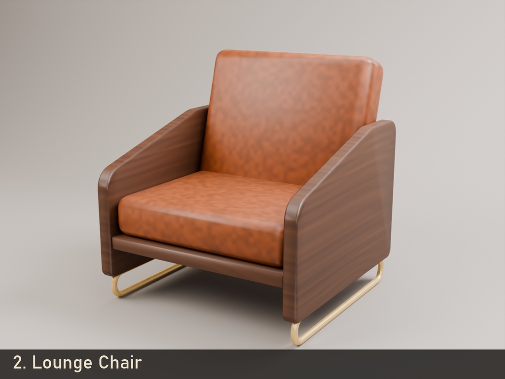 【VRChat】Luxury Furniture Set ラグジュアリー家具セット 10点【Quest対応】