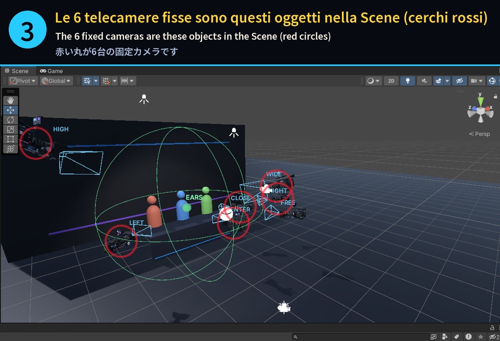 【VRChat】カメラスイッチャー Cam System|6+1カメラ・OBS配信出力・自動スイッチング・デジタル操作パネル【Quest対応】