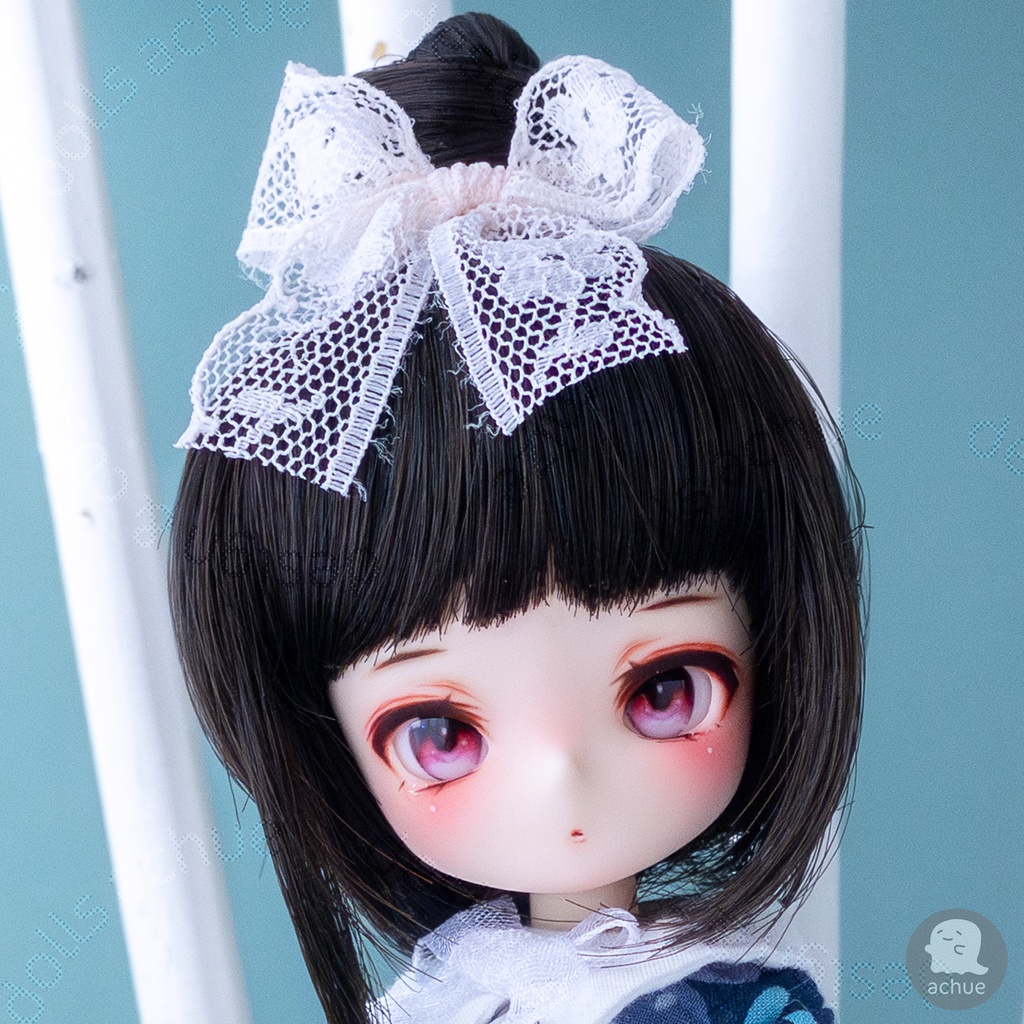 OBヘッド MIKADO 1/12ドール ホワイティ肌 カスタムヘッド + アイ2種 ac-094-ObMd［achue］