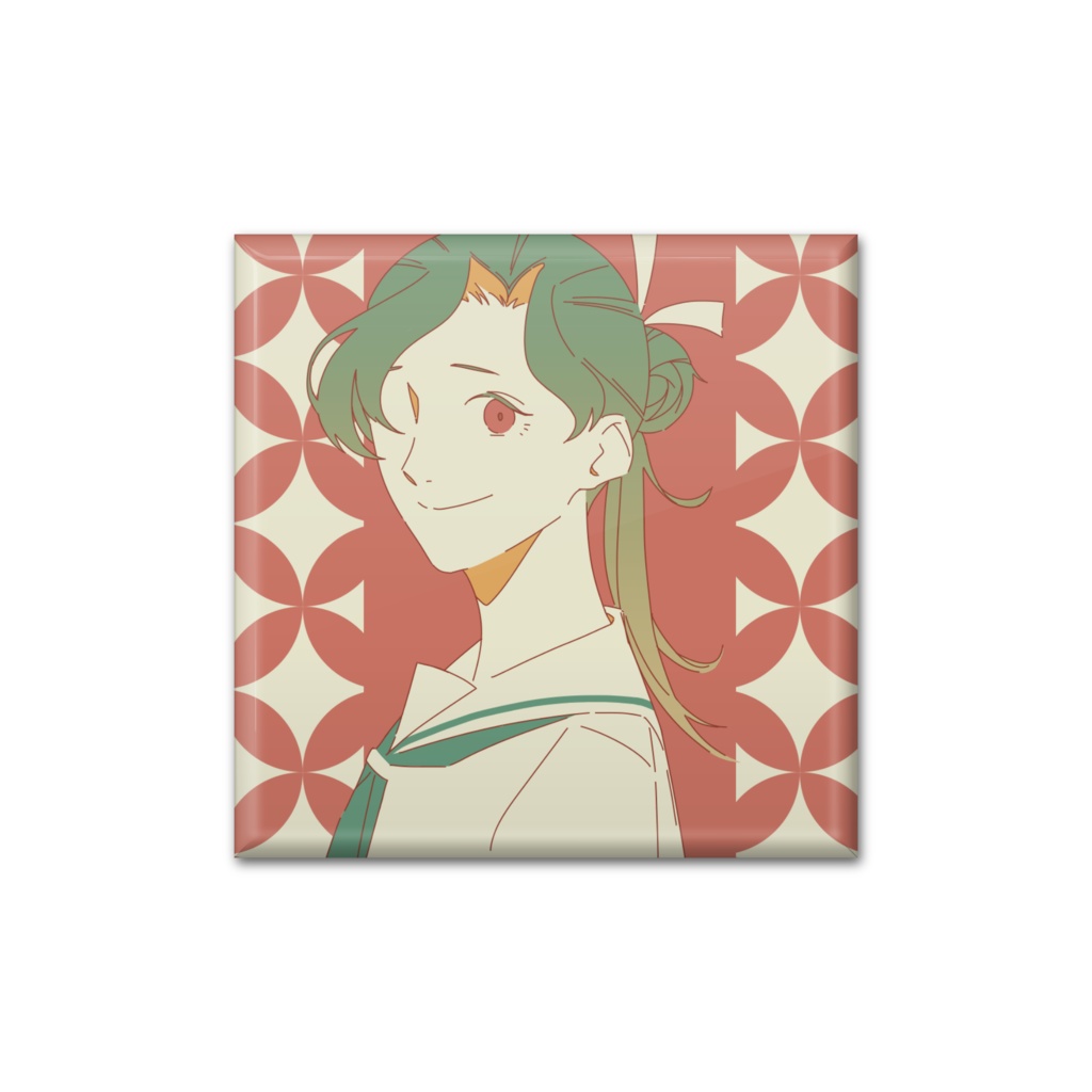 [創作企画･暁高等学園]四角缶バッチ(咲々音)