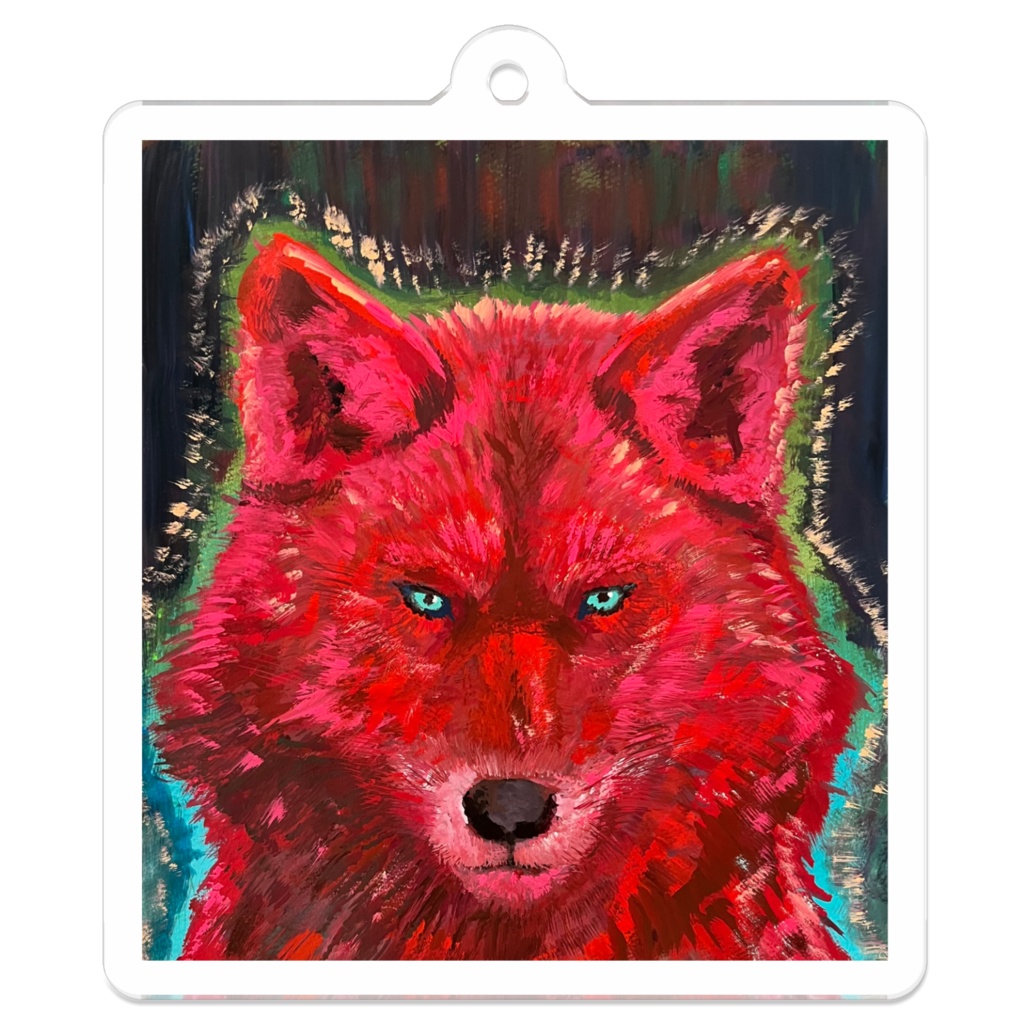 紅狼アクリルキーホルダー