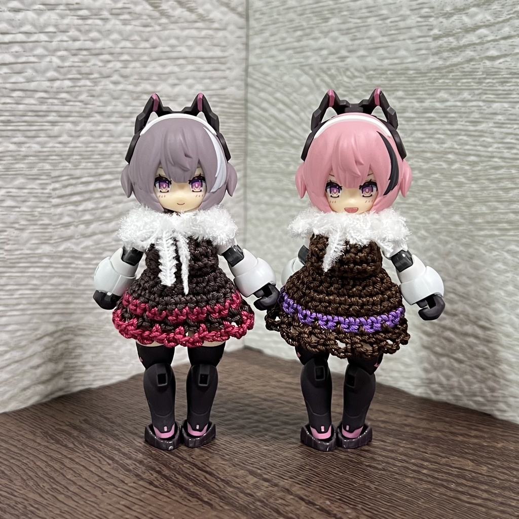 DTA ティタニア用　もふ襟付きワンピセット