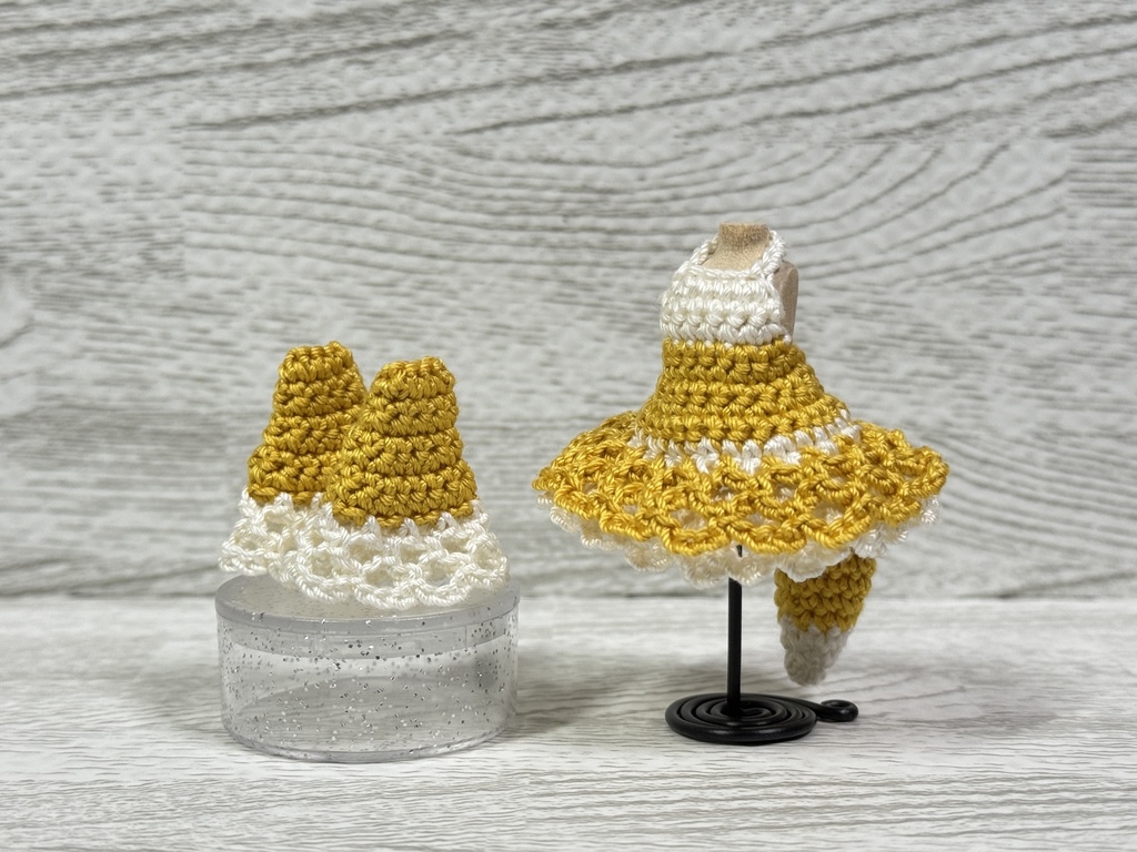 DTA用　狐と狸のワンピースセット